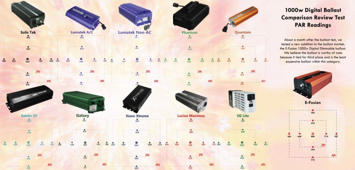 1000w ballast test info 1