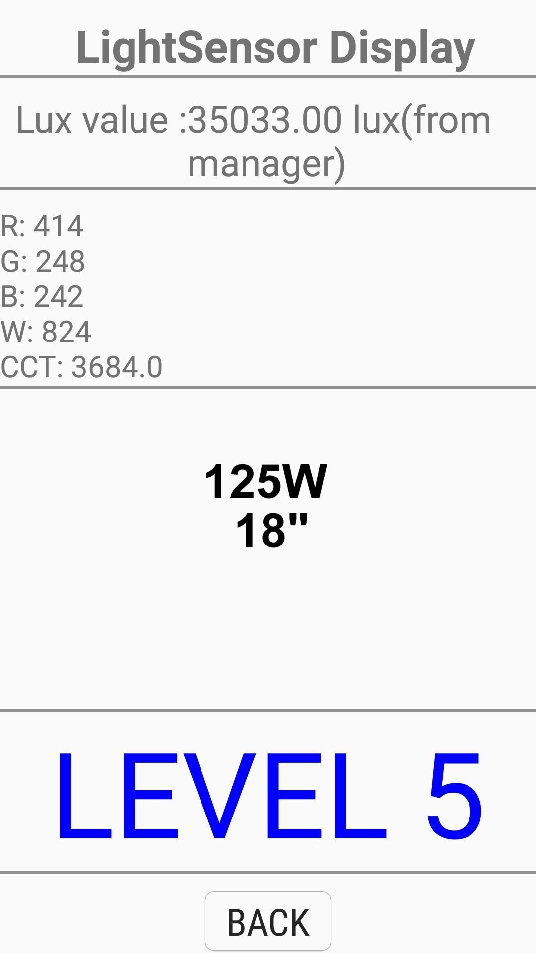 125W 18inch