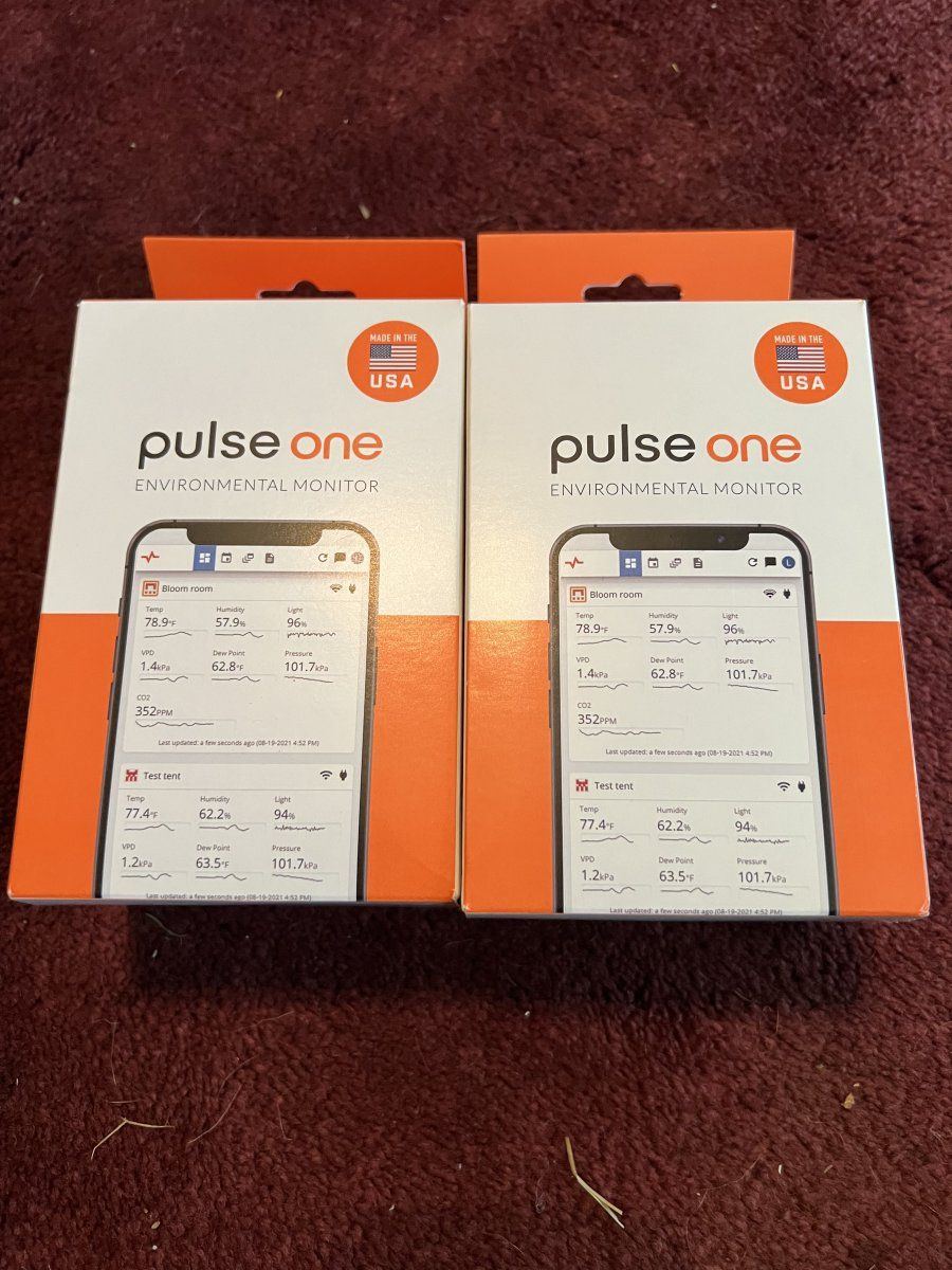 2x pulse one environmental monitors brand new