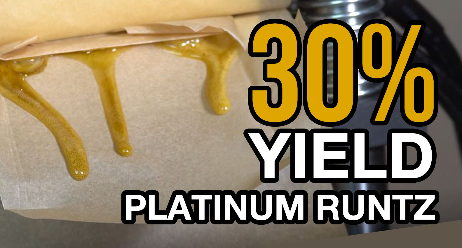 30 yield rosin press home grown platinum runtz