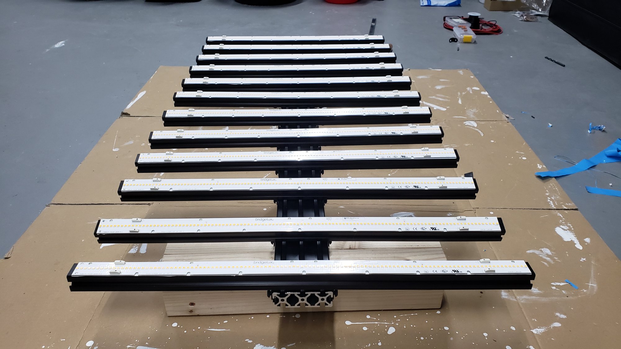 5 strips all applied