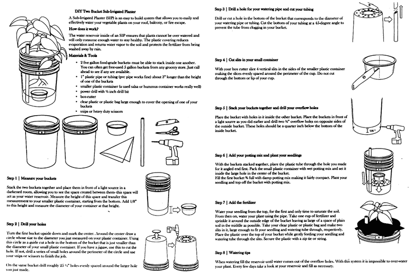 800px How to make a DIY Two Bucket Sub Irrigated Planter