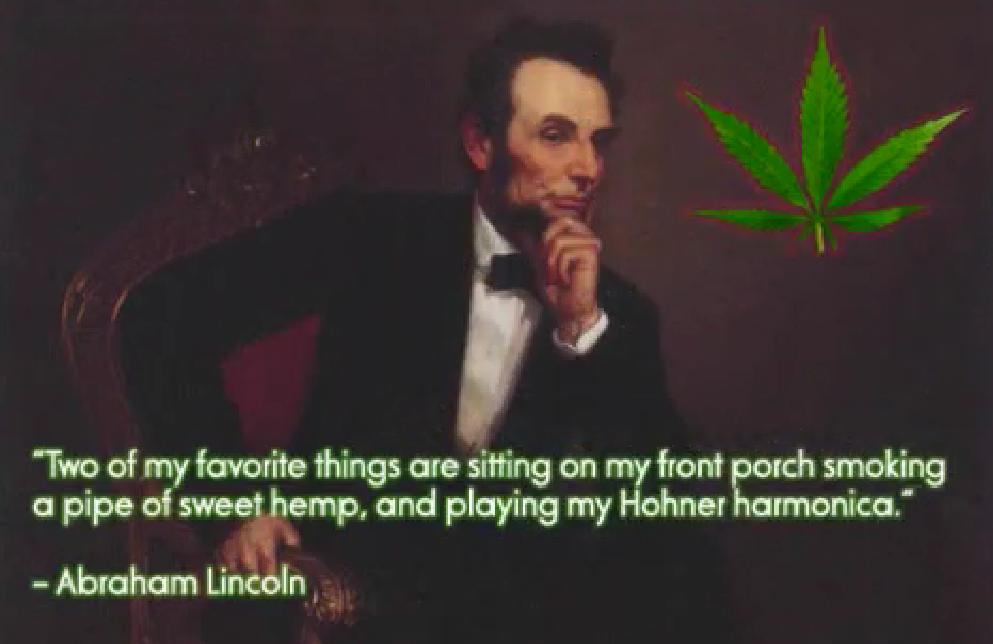 Abe Lincoln marijuana