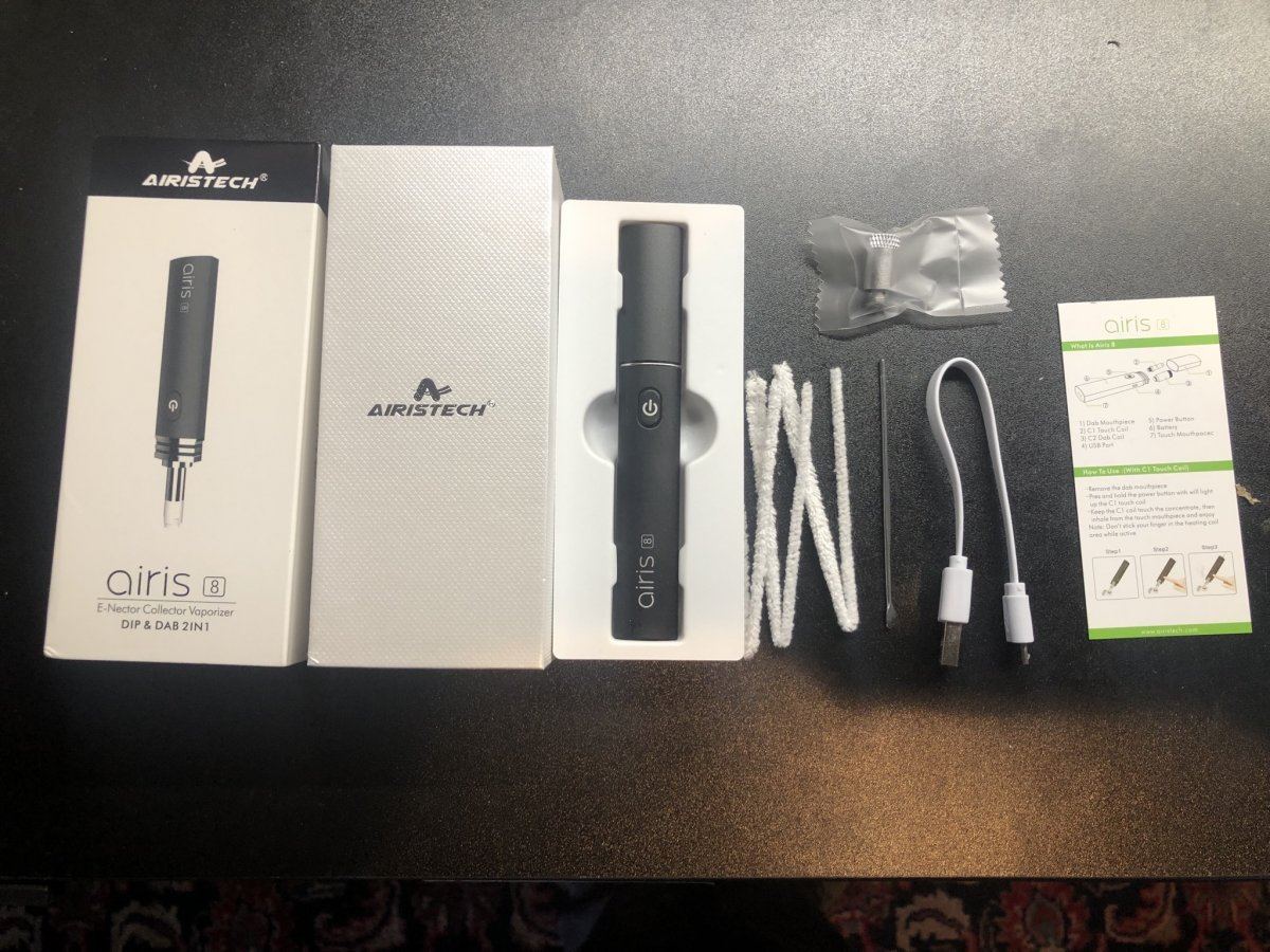 Airistech airis 8 portable vaporizer 2 in 1 dab and dip review 2