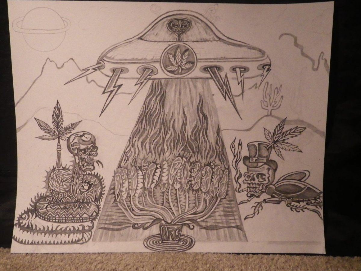 ARC Abduction Pencil Drawing 006