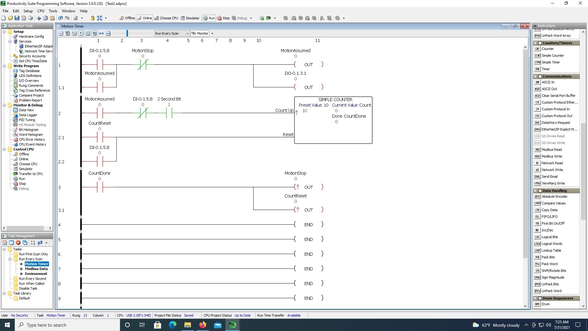 Basic timer function