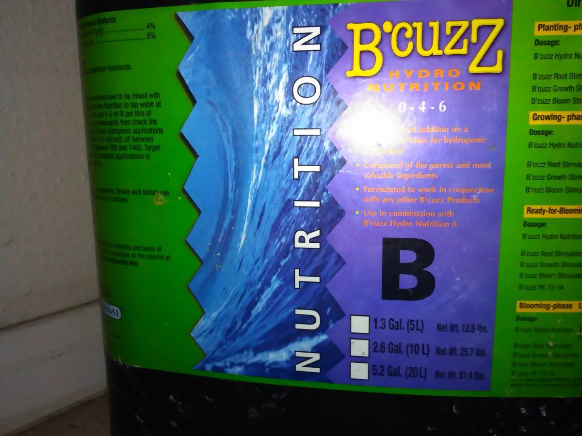 Bcuzz hydroponic nutes for soil
