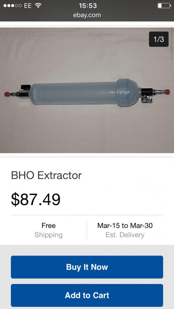 Bho extractor with taps n shit