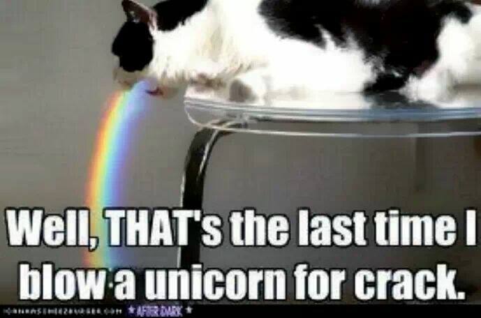 Blew unicorn for cracxk
