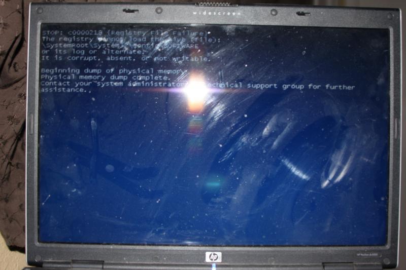 Bluescreen of death