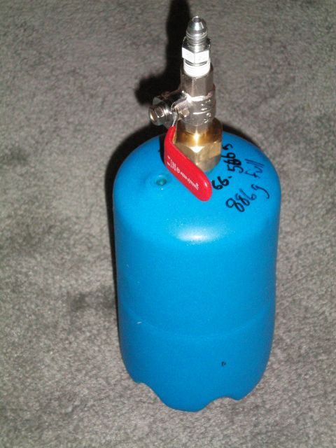 Butane tank completed