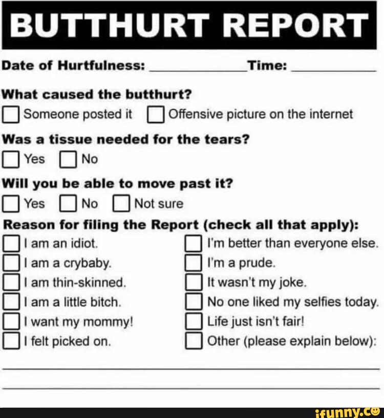 Butthurt