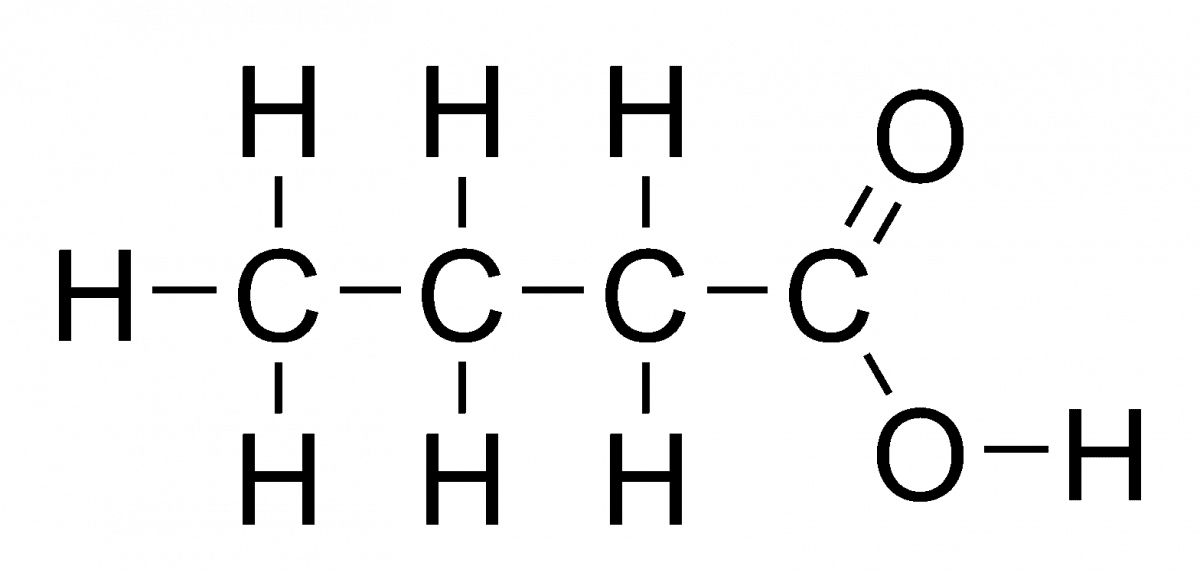 Butyric acid flat structure