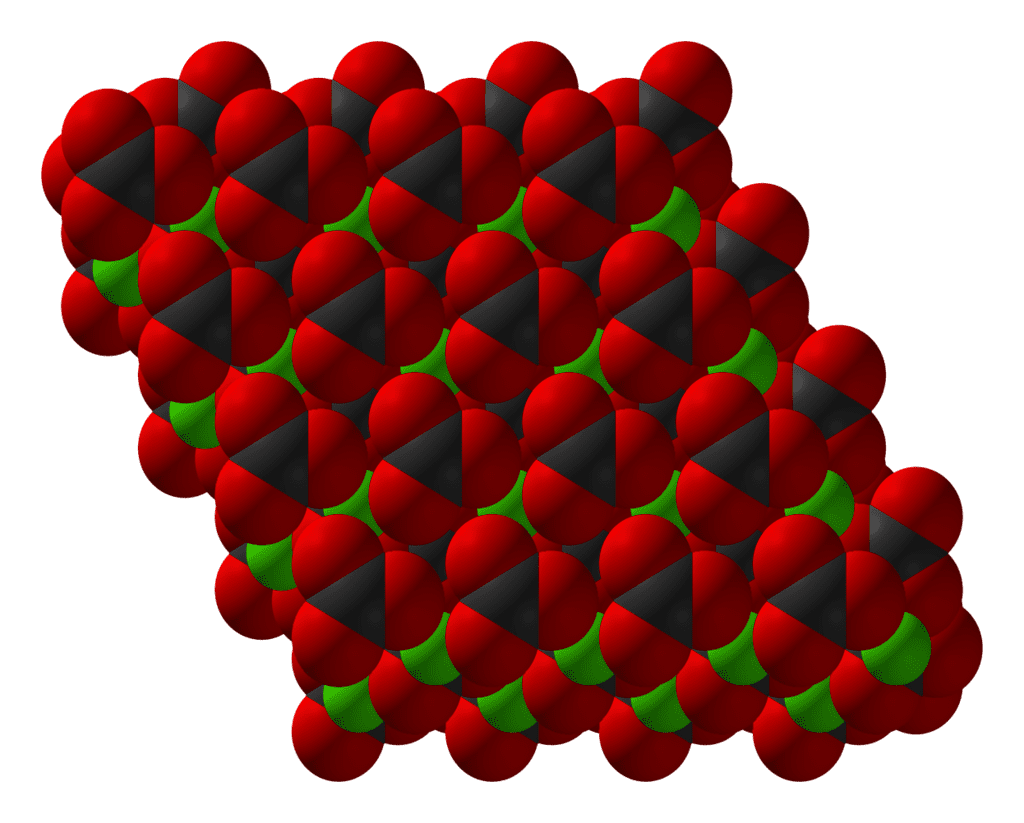 Calcium carbonate xtal 3D SF