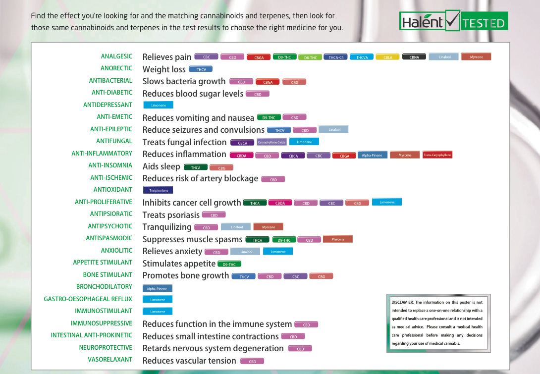Cannabinoidschart