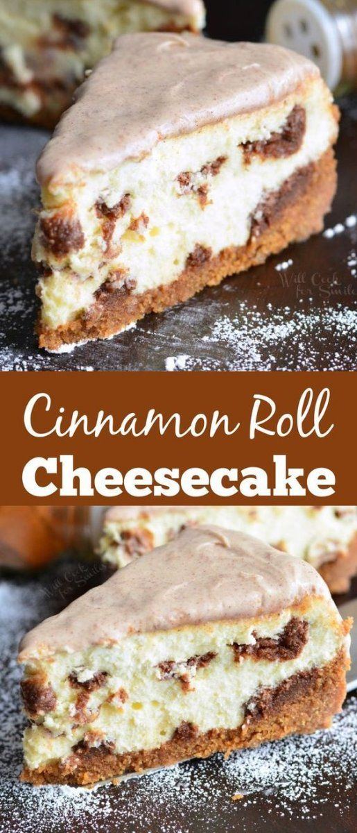 Cinnamon roll cheesecake