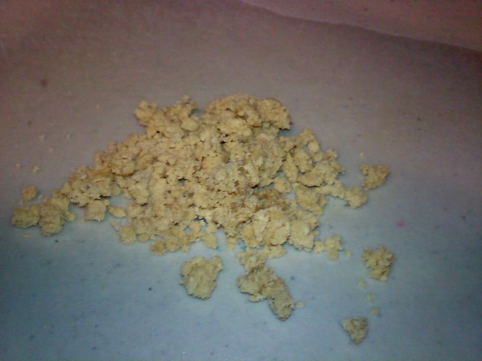 Cookie dough crumbs