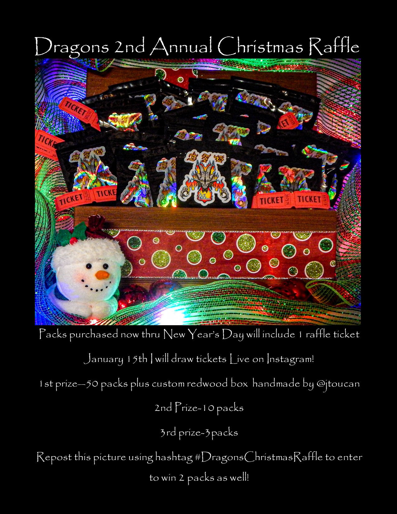 Dragons christmas raffle