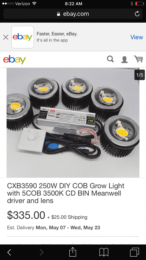 Ebay cree cob kit
