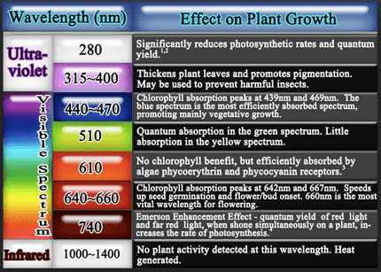 Effects chart