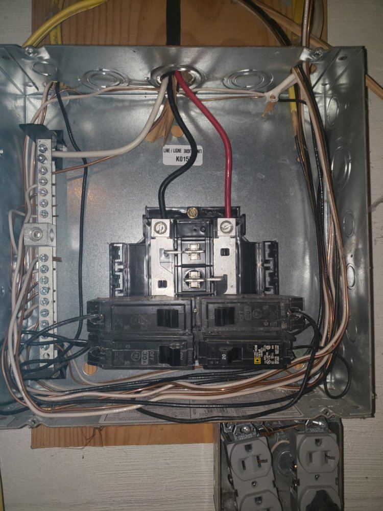 Electrical box in basement