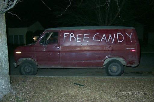 Free candy van