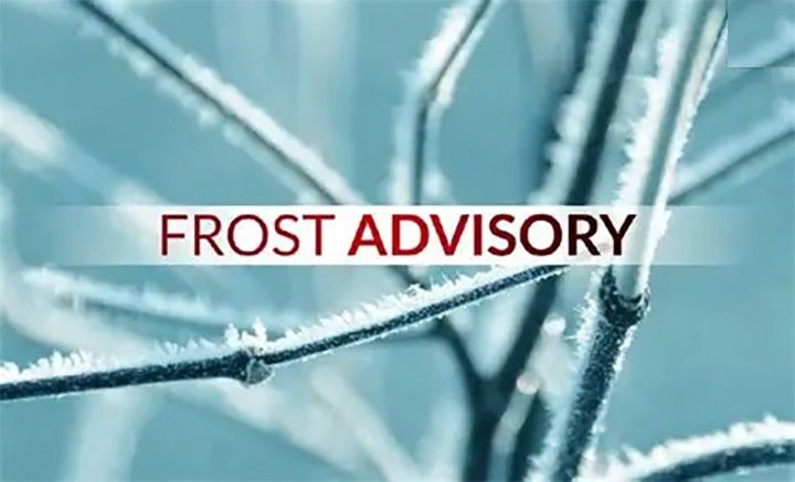 Frost advisory