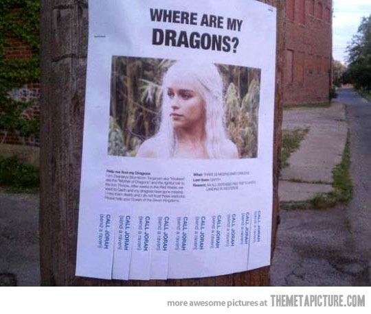 Funny Game of Thrones dragon girl blonde