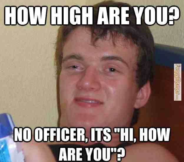 Funny memes no officer its hi how are you