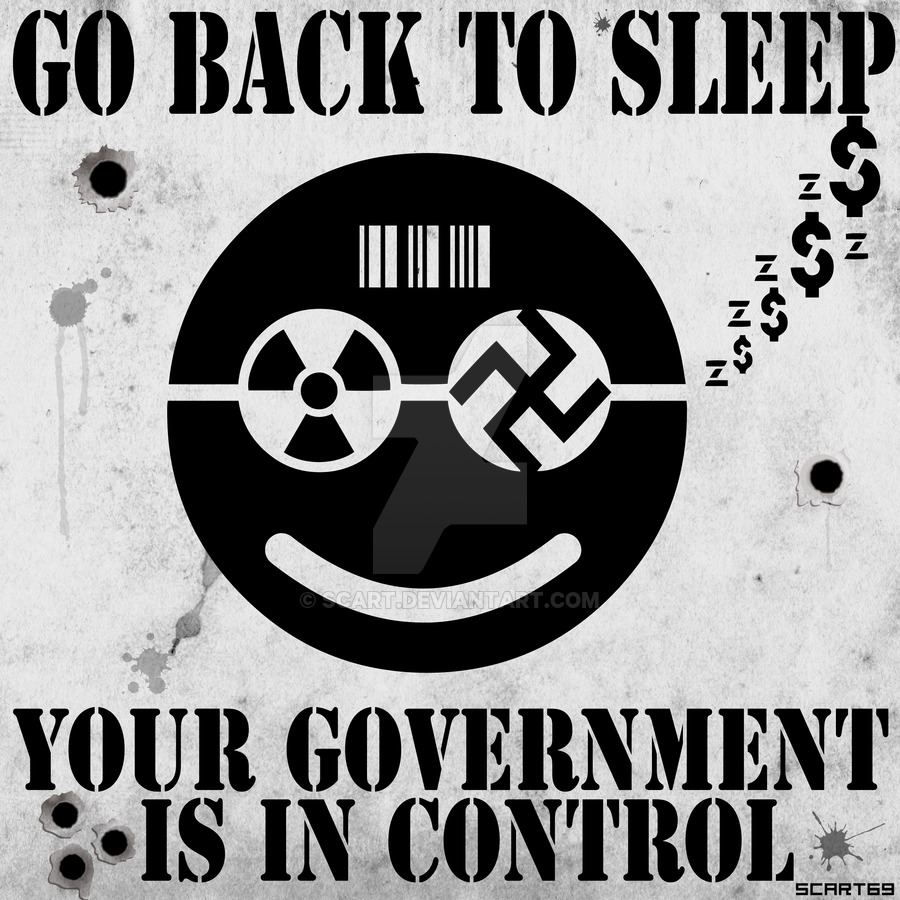 Go back to sleep   your government is in control  by scart d7zo5w6