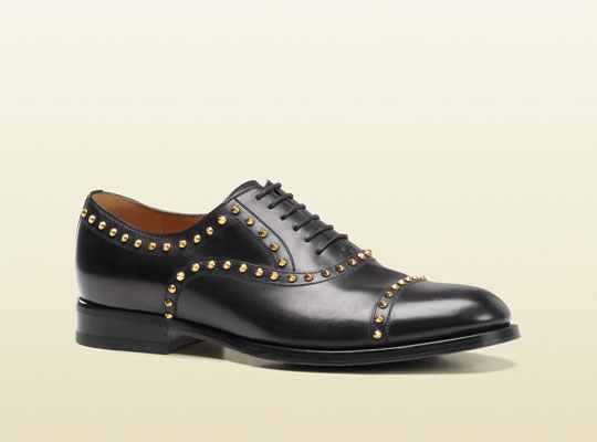 Gucci studded lace up oxford 0