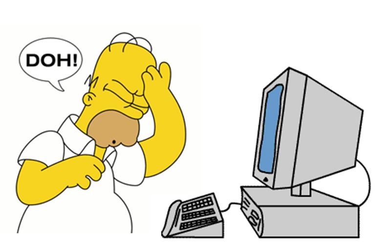 Homer computer doh