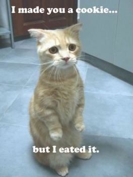 I baked you a cookie but i eated it