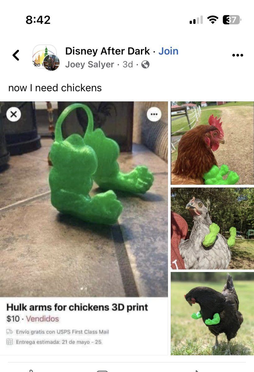 If you have a sense of humor and have chickens heres an idea 2