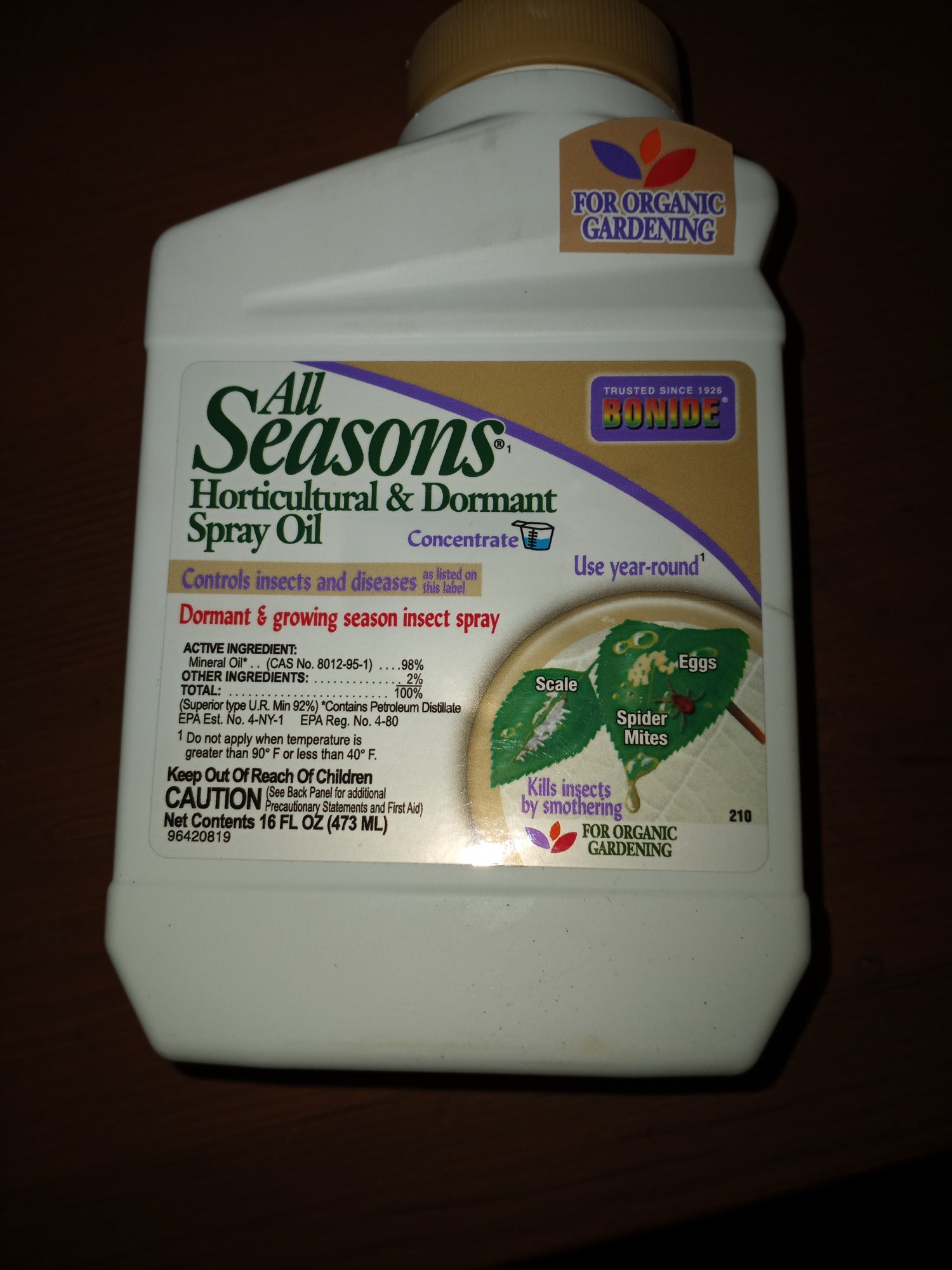 Is this safe to spray on my outdoor plants for mites