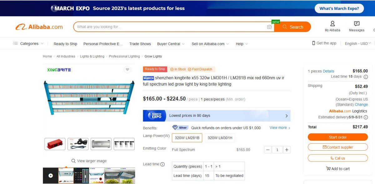 Kingbrite 281b Light