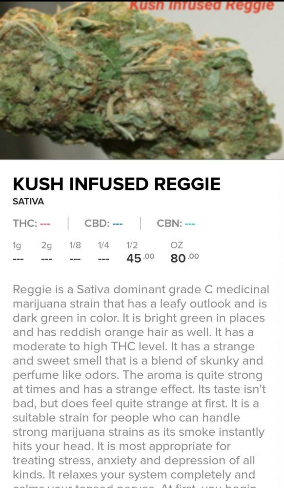 Kush infused reggie