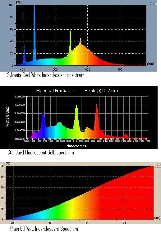 LightBulbSpectrumComparisons