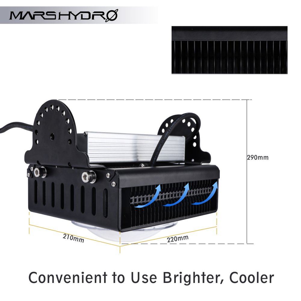 Mars Hydro COB led grow lgiht 6 cool system
