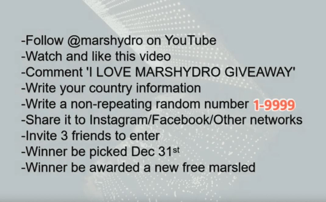 Mars Hydro Giveaway