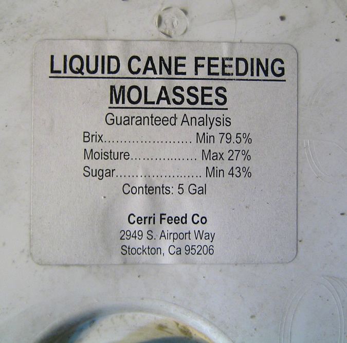 Molass label