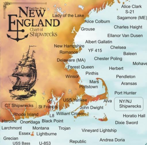 New England  shipwreck chart for web