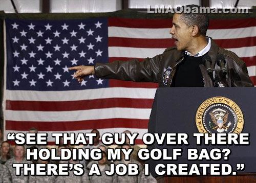 Obama caddy job