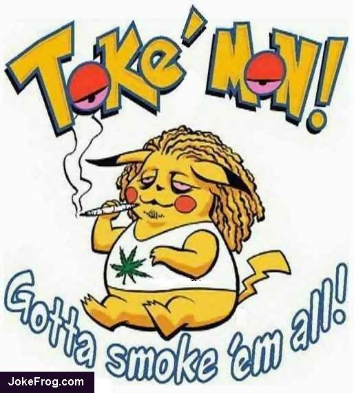 Pokemon Picacue on weed