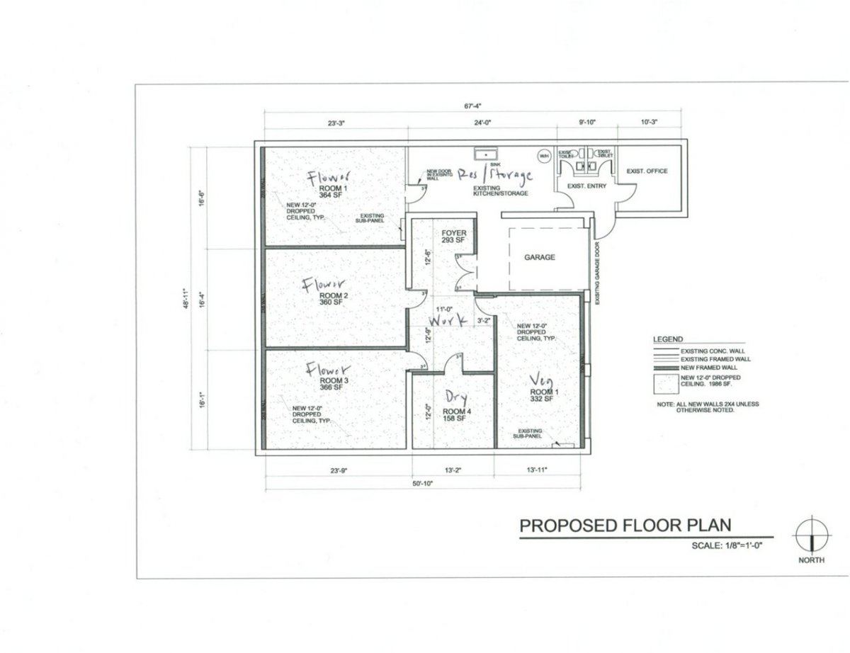 Proposed floor plan