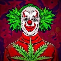 Psychedelic canadian marijuana clown  ai art  9 by karmeticpeace dg0dnis fullview