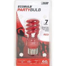 Red cfl party bulb
