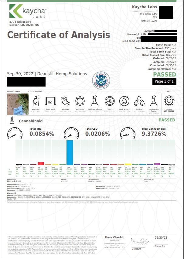 Redacted Lab Report