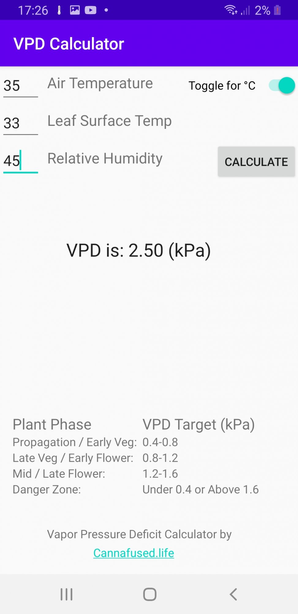 Screenshot 20200626 172602 VPD Calculator