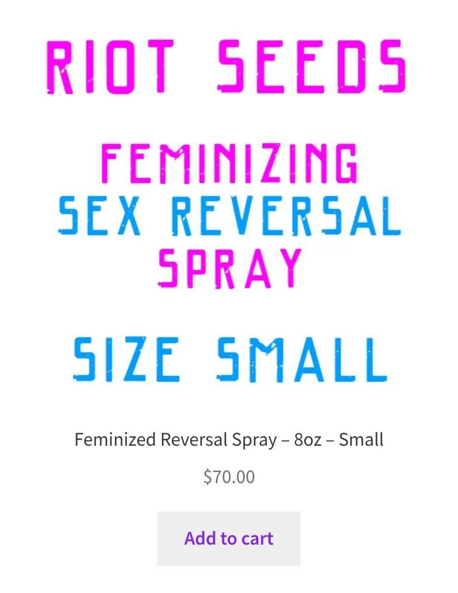 Sex reversal spray recommendations anyone